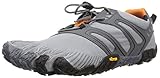 Vibram Men's V Trail Runner, Grey/Black/Orange, 11-11.5 M US/45 EU