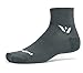 Swiftwick - Aspire TWO, Micro-Crew Compression Socks for Endurance Sports (Medium, Gray)