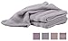 Softest Bamboo Hand Towels - Gray Kitchen Dish Bathroom Baby or Gym Towel - 100% Organic 3 Pc Luxurious Set - 3x More Absorbent than Cotton - Anti-Microbial Naturally Hypoallergenic Odor Resistant