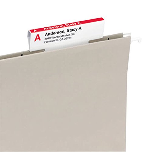 TableTop King 64910 3 1/2" x 1 1/4" Viewables Angle View Assorted Color Hanging Folder Tab - 100/Pack
