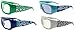 Holiday Specs Plastic 3D GLASSES- 4pk Holographic glasses, Look through Glasses at your Holiday Lights and see Snowmen, Snowflakes, Santa, or Reindeer Appear before your Eyes!thumb 1