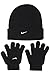 Nike Snow Stripe Set (Little Kids/Big Kids) Black/Blue Glow