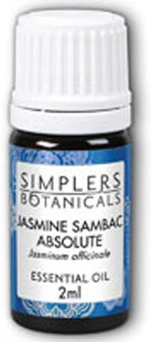 Living Flower Essences Simplers Botanicals Jasmine Sambac Absolute, 0.06 Fluid Ounce