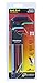 Bondhus 69499 Ball End L-Wrench Set w/ColorGuard Finish, 9 Piece, Multicolor, One Size