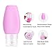 90ml Travel Bottles Silicone Set Portable ORYCOOL TSA Air Mini Leakproof Empty Travel Bottles for Shampoo,Shower Gel,Lotion,4 Pack,3 oz