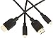 Amazon Basics High-Speed Micro-HDMI to HDMI TV Adapter Cable (Supports Ethernet, 3D, and Audio Return) - 3 Feet (2-Pack)