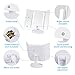 VIBELITE Vanity Makeup Mirror Trifold 24 Led Lighted with Touch Screen, 1x/2x/3x Magnification and Usb Charging, 180° Adjustable Stand for Countertop Cosmetic Makeup