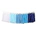 Fonder Mols 25pcs Navy Blue White Tissue Paper Tassel Garland Tassel Banner for Nautical Baby Boy Shower,Boy Gender Reveal, First Nautical,Shark Birthday Party, Photobooth Backdrop Decorations A05
