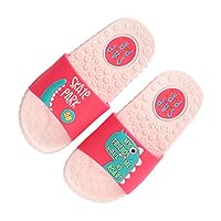 Kids Summer Non-Slip Slippers Boys Girls Cute Cartoon Bath Slippers Outdoor Sandals Pink 1 M Little Kid