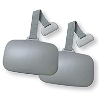 Carefree Stuff Hot Tub Weighted Gray Replacement Headrest Spa Pillow (2 Pack)