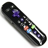Amaz247 Enhanced Game remote w/ Headphone jack for Roku 2(model 4210), Roku 3, Roku 4, Roku Premiere+ and Roku Ultra(Generic Packaging Black)