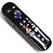 Amaz247 Enhanced Game remote w/ Headphone jack for Roku 2(model 4210), Roku 3, Roku 4, Roku Premiere+ and Roku Ultra(Generic Packaging Black)