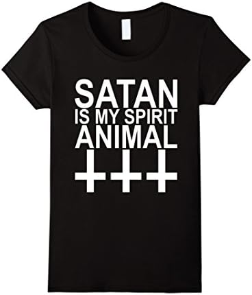 Women's Satan Is My Spirit Animal Large Black