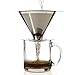 ONE DAY SALE!! Pour Over Coffee Dripper – Stainless Steel Durable, Heat Resistant, Reusable Filter Cone & Dishwasher Safe Coffee Brewer –The Best Pour Over Coffee Maker