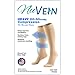 NuVein Medical Compression Stockings, 20-30 mmHg Support for Women & Men, Knee Length, Closed Toe, Beige, Medium