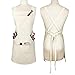 Medium Thick 100% Cotton Canvas, Kitchen Artist Apron for Chef, BBQ & Grill, 6 Deep Pockets with 1 Zipper Pocket, M-XXL, 27