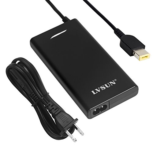 LVSUN Laptop Charger for Lenovo 65W 20V 3.25A with US Plug Power Cord - Slim AC Adapter Replacement Power Supply with USB Port for Phone - Slim-Tip for Lenovo-ThinkPad T450 T450s W550s X1 Carbon