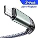 AINOPE Micro USB Cable, Android Micro USB Charging Cable 2 Pack Gray, Micro USB Fast Charging Cords for Android Nylon Compatible with Samsung Galaxy S6,J7 Edge Note 5 Durable Nylon Material (Grey)