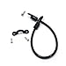 SAMS FISHING SAMSFX Kayak Poly Rod Tamer Straps Holder Rod Saver Deck Mount Connector for Bass Boat & Marine Fishing (Black-1pc)