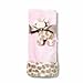Nat and Jules Blanket and Giraffe Rattle Set, Pink