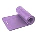 Incline Fit Exercise Mat Ananda 1″ Extra Thick Exercise Mat with Strap – Non Slip Workout Mat for Yoga, Pilates, Stretching, Meditation, Floor & Fitness Exercises, Orchidthumb 1