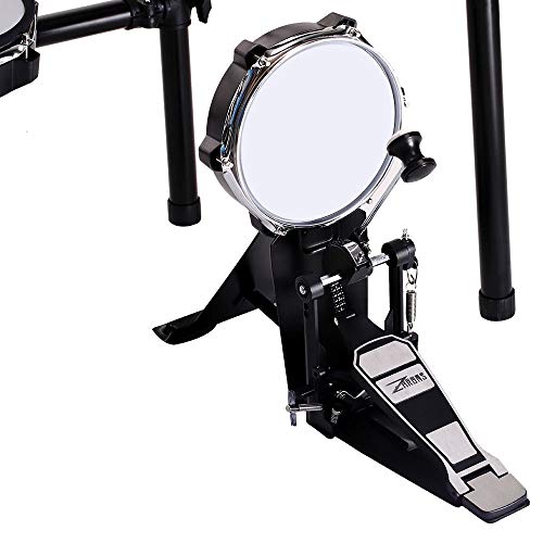 ZHRUNS Electronic Drum Set, Mesh Kit with Collapsible 3-Post Rack, Built-in Drum Coach with Play-Along Tracks, 15 Ready-to-play Portable Electronic Drum Set for Kids and Adults With Stool - Thumbnail 2