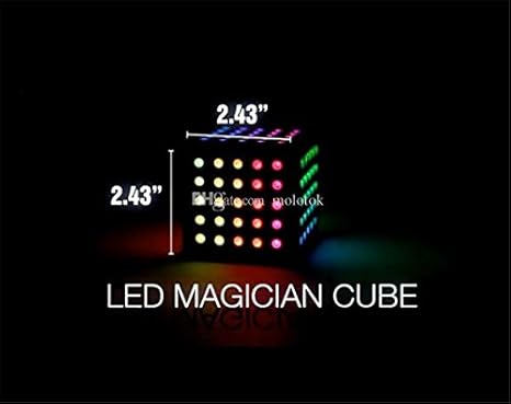 Amazon 1 のピース Qcoo 最初のハイテクガジェットクラシックゲームスネークに 3 D マージスペース Ar Led サイコロと Led エフェクト インテリア オンライン通販