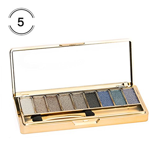 Makeup 9 Colors Diamond Bright Eyeshadow Naked Smoky Palette Cosmetics Set Professional Make Up With Brush 5