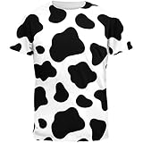 Cow Pattern Costume All Over Adult T-Shirt - Small