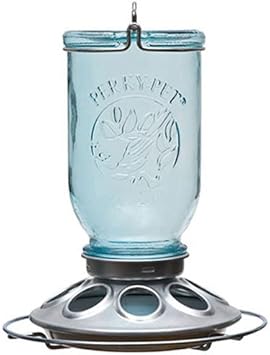 Amazon Com Perky Pet 784 Mason Jar Wild Bird Feeder Blue