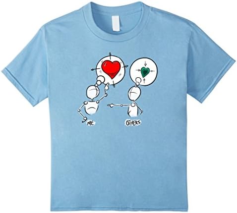 unisex-child I think I have a big HEART, Others think it's shrinking Love 6 Baby Blue