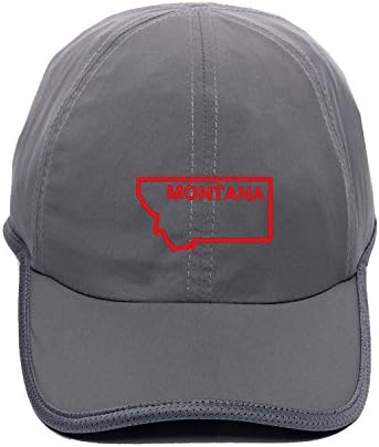 Men Trucker Cap Collegeadjustable Waterproof Outdoor Embroidered Montana Map Flat Hat