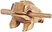 GPCT [Wooden Frog Croak Guiro Toy. 4 Inch Medium Size, Sophisticated Craftsmanship, Croaking [Loud Sound] Frog Percussion Instrument- (Mango Wood)