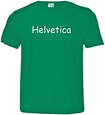 Little Boy/Girl Helvetica Comic Sans Top Quality Toddler Tee - 5/6 - Kelly