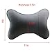 BOSONER Car Neck Pillow, Driving Comfortable and Breathable Auto Head Rest Cushion Relax Support Headrest Comfortable Soft Pillows Car Protect Neck&Vertebra in Travel/Office/Home/car (2 pcs Black)