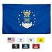 Front Line Flags Air Force Flag 3x5, Heavy Duty Embroidered & Double-Sided US Military Banner | for Inside/Outside Use | UV Protected, Long Lasting Nylon | Brass Grommets for Easy Display | USAF primary
