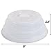 Kichwit Silicone Microwave Plate Cover Collapsible, Dishwasher Safe and BPA Free, 11