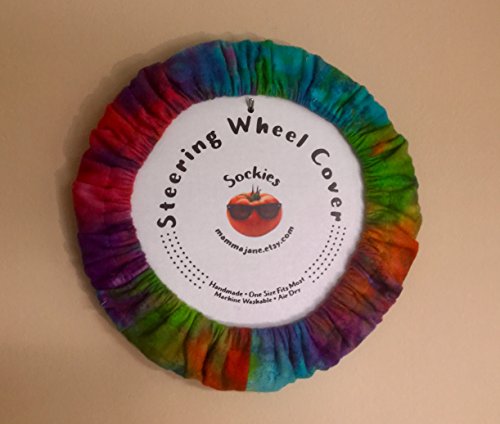 Flannel Handmade Tie-Dye Cotton Steering Wheel Cover