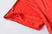 Lanmo Womens Swing Tunic Tops Loose Fit Comfy Flattering T Shirt (XL, Red)