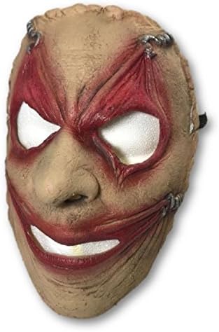 Piercing Frontal Face Mask Hooked Gruseome Stretched Eyes Mouth Halloween Adult