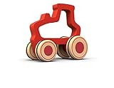 BeginAgain Pusharound Tractor - Promote Imagination & Active Play - Red, Kids 18 Months & Up