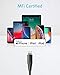 Anker iPhone 11 Charger, USB C to Lightning Cable [6ft Apple Mfi Certified] Powerline+ II Nylon Braided Cable for iPhone 11/11 Pro / 11 Pro Max/X/XS Max/XR / 8 Plus, Supports Power Delivery