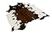 townssilk Cow Print Rug 4.1x4.5 Feet Faux Cow Hide Rug Animal Printed Area Rug Carpet for Home