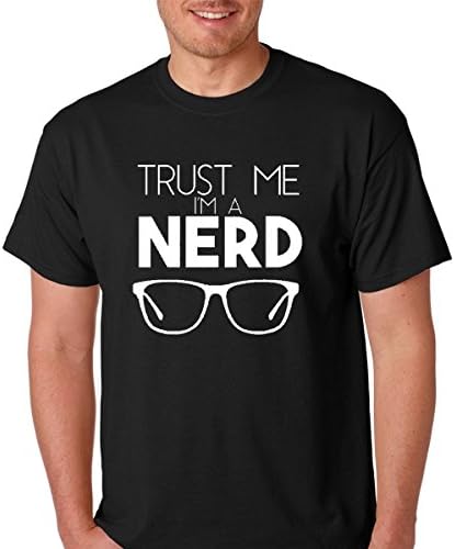 Nerd Spy - Trust Me I'm A Nerd Funny Premium Men's T-Shirt (Large, Black)