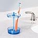 InterDesign Eva Electric Toothbrush Holder Stand for Bathroom Vanity Countertops - Large, Ocean Blue
