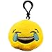 Nuoxinus Emoji Keychain Mini Plush Pillows, Cute Toys Party Supplies Favors Handbag Key Chains, Bags Backpack Accessories for Women Men Teens Girls Boys Kids (Set of 6, 2.4 inch)