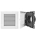 4 Inch Suqare Louvered Vent Covers, HG Power 4