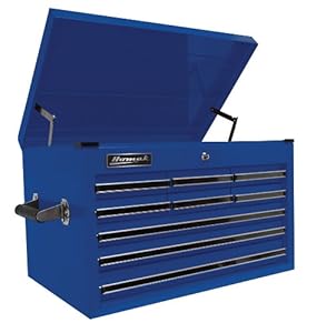 6. Homak 27-Inch Professional Series 9 Drawer Extended Top Chest, Blue, BL02027901