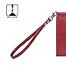 Arae Case for iPhone SE / iPhone 5s, Premium PU Leather Wallet case [Wrist Strap] Flip Folio [Kickstand Feature] with ID&Credit Card Pockets for iPhone SE / 5S / 5 - wine red