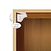 happy-100 Cabinet Locks Child Safety, Baby Proofing Magnetic Drawer Locks,10 Locks + 2 Key with 8 Safety Corner Protectors-No Tools Or Screws Needed(White)